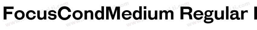 FocusCondMedium Regular DB字体转换